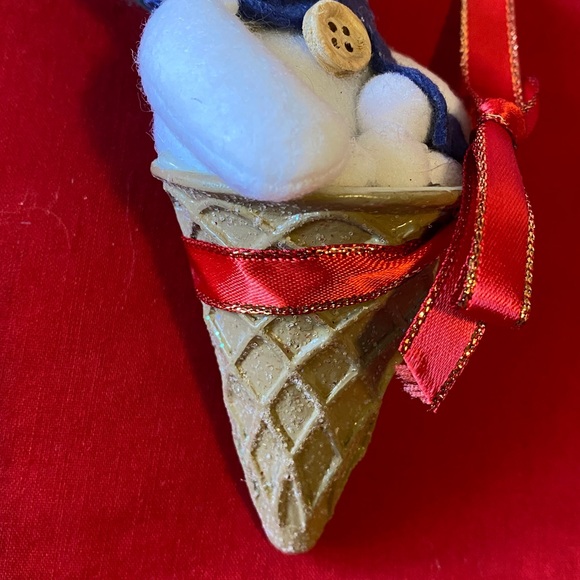 Vintage Festive Snowman and Dog Holiday Ornaments - Picture 8 of 11